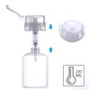 Biutee Cleaner Bottle Clear Bottle 1 PCS Push Down Empty Lockable Pump Dispenser Bottle for Nail Polish and Makeup Remover 200ml (1 PCS)