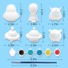 Funto Paint Your Own Space Kit Painting Kit, 13 PCS Crafts Set for Kids, STEAM Project Creative Activity DIY Toys with 6 Figurines, 6 Paint Pots, 1 Brush