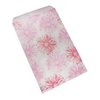 CuteBox Pink Flower Flat Paper Gift Bags 100pcs (4" x 6") for Merchandise, Crafts, Party Favors, Tradeshows, Retail, Handmade Goods, Arts and Crafts, Outdoor Events, Holidays, Weddings