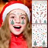 Christmas Face Jewels Sticker Christmas Tree Gemstone Stickers Snowflake Diamond Sticker Reindeer Rheinstone Stickers for Woman Girls Face Eye Art Accessories Children Christmas Party Supplies