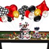 Ayearparty 28 Pieces Casino Theme Party Balloons Game Night Playing Cards Balloons Casino Foil Balloons Party Decoration for Las Vegas Party Poker Events Casino Night Birthday Party Supplies