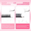W Eyelash Extensions 3D Volume C Curl 0.07mm 8mm Black Fan W-shaped Lash Extensions Premade