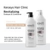 Kerasys Hair Clinic Protein Care System for Thin Limp Hair Rosehip Oil REVITALIZING 13.5 fl oz / 400 ml (Shampoo + Conditioner Set)