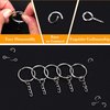 Flasoo 360Pcs Keychains for Crafts, Resin Include Key Rings with Chain, Jump Rings, Screw Eye Pins for DIY Keychain Making
