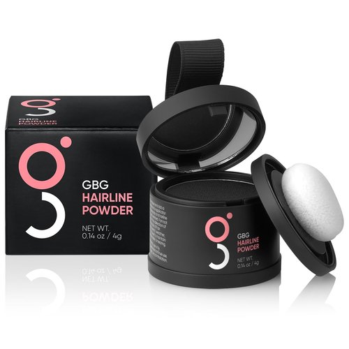 Hairline Powder Instantly Conceals Hair Loss, Root Touch Up Hair Powder, Hair Toppers for Women & Men, Hair Fibers for Thinning Hair, Root Cover Up, Stain-Proof 48 Hour Formula (Black)