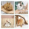 Hamiledyi Wooden Ladder Bridge Hamster Suspension Bridge Hamster Hammock Hamster Hanging Toy Small Animal Hammock Swing Small Animal Chew Toys Cage Accessories for Small Rabbit Chinchilla Guinea Pig