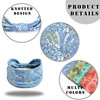 FULZTEY Wide Headbands for Women Floral Printed Boho Hairband Elastic Knotted Bandana Non Slip Workout Yoga Thick Turban Head Wrap Fashion Hair Accessories for Teen Girls 4Pcs