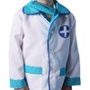 StoryBook Wishes Toddler Doctor Coat & Face Mask for Toddler Doctor Costume | Toddler Doctor Dress Up | Blue and White - For Ages 2-4