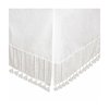 Crane Baby Wrap Around Bed Skirt for Crib, Cotton Crib Skirt for Boy's and Girl's Nursery, White, 28”w x 52”h x 16”d