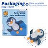 DUCKBOXX XX Bath Toys Wind up Backstroke Swimming Penguins for Kids 18M+ (Blue)