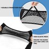 Universal Mesh Cargo Net for Car Trunk Storage,Elastic Small Automotive Cargo Net Pocket Wall Sticker Organizer Pouch Bag Storage for SUV,2 Pack with Tape Stickers