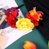 WILLBOND 3 Pcs Mexican Rose Flower Crown Headband Easter Mardi Gras Headpiece Cosplay Headgear for Party (Charming Colors)