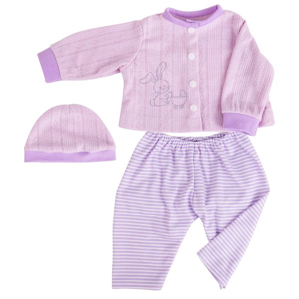 Aori Reborn Baby Dolls Clothes 20 inch Purple Clothing Set for 17-20 Inch Real Life Newborn Girl