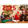 16 Inch Red Number 2025 Balloons, Big 2025 Number Balloons New Year Foil Red Balloons for 2025 Happy New Year Eve Celebration Decorations Party Supplies New Years 2025 Balloons Red