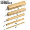 Brass Setup Blocks Height Gauge Set - Set of 5 Accurate Table Saw Accessories for Woodworkers - Bars Include Laser Engraved Size Markings