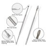 7 Pcs Ear Pick, BetyBedy Ear Cleansing Tool Set, Ear Curette Earwax Removal Kit with a Small Cleaning Brush and Storage Box, Silver