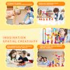 ZOZOPLAY 93Pcs STEM Marble Run Building Blocks, Colorful Track Pipe Blocks and Plastic Marbles, Creative Construction Toys for Ages 3+, Christmas & Birthday Gift Choice, Kindergarten & Daycare Toys
