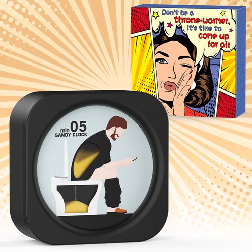 Gag Gifts for Men Stocking Stuffers - Christmas Funny Toilet Sand Timer Poop Gift, Funny Gag Gift...