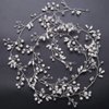Deniferymakeup Bridal Rose Gold and Gold Silver Extra Long Pearl and Crystal Beads Bridal Hair Vine Wedding Head Piece Bridal Hair Accessories Headband Hair Jewelry Hair Accessories (Silver)
