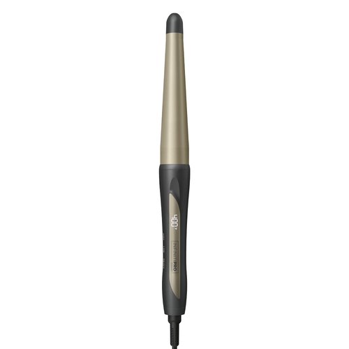 INFINITIPRO BY CONAIR Tourmaline Ceramic 1 1/4 Inch to 3/4 Inch Curling Wand, Tapered wand produces beachy waves
