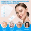 Prasacco 120 Pieces Face Lift Tape, Face Tape Lifting Invisible Makeup Tape Instant Face Lift Neck Tape Facial Tape V Face Make Up Stickers Patch Face Tapes for Lifting Sagging Skin