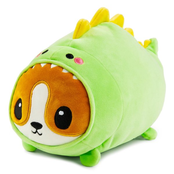 JOYIN Stuffed Animal, Kawaii Dinosaur Plush Toy, 11" Soft Dinosaur Plushie with Corgi Face, Plush Pillow for Kids and Adults, Christmas Surprise Gift for Boys and Girls (Corgisaur)