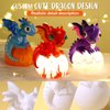 JMMICO Paint Your Own Dragon Lamp Craft Kit, DIY 3D Craft Dragon Night Light with 12 Colors Paint, Arts and Crafts for Kids Ages 8-12,Pat-pat Kids Drawing Toys for Kids 6 7 8+ Birthday Christmas Gift