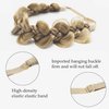 TOECWEGR Hair Braid Headband Classic Chunky Plaited Braid Fishtail Gourd Shape Elastic Synthetic Wigs Braids Headband Trendy Girls Women Accessories (light sand blonde)
