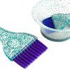 Guojiang Professional Hair Color Dye Mixing Bowl Comb Brush For Salon Tint Coloring Hairdressing Tool Hair Color Brushes Set, Green