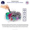 Marketing Holders Lucite Spinning Cosmetic Storage Caddy 56 Slot Makeup Mascara Lip Stick and Balm Space Saving Oil Perfumary Rotating Organizer