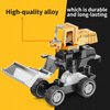 HONGTUO Alloy Mini Construction Vehicles,8Pcs Die-cast Construction Toys Set,Excavators Mixer Truck Bulldozers Forklift Dump Truck Toys,Pull Back Car Toys for Toddlers Kids Boys & Girls