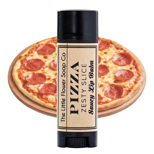Pizza Lip Balm - Funny Chapstick Stocking Stuffer for Men and Women Teens and College Age Boys Unique and unusual handmade christmas gifts