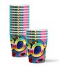 80's Party Supplies - 80's Theme Birthday Party Supplies - Retro Party Supplies | Tableware Set Includes Plates Napkins and Cups | Kit for 16