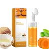 tropame 1Pcs Turmeric Facial Cleanser,Urmeric Facial Cleanser，Turmeric Foaming Cleanser,Deep cleansing of facial skin， Turmeric Foaming Cleanser for All Skin