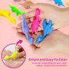 KXCOFTXI 16 Pcs Slingshot Dinosaur Finger Toys, Finger Slingshot Novelty Toys, Amusements Rubber Toy for Dinosaur Party Favors, School Party, Friends Gathering