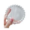 GSHLLO 2 Pcs Clear Glass Nail Polish Palette Nail Art Plate Nail Color Mixing Tray Nail Painting Display Board Cosmetic Makeup Mixer Palette