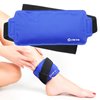 Ice Pack Wrap for Injuries, 2 Reusable Hot Cold Packs Alleviate Surgery Recovery, Joint Pain, Muscle Soreness and Inflammation - Adjustable & Flexible Therapy for Knees, Back, Elbows, Wrists and Legs