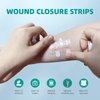 ReaJoy 26 PCS First Aid Kit, Wound Closure Strips, 2 Strips x1, 3 Strips x1, 4 Strips x1, Emergency Wound Closure Device Without Stitche, First Aid Supplies Kit at Home Outdoors Sports