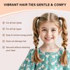 Youxuan Black Small Elastic Hair Ties, Soft, Stretchy, and Non-Damage Hair Bands, 100 Pcs Strong, Durable Mini Rubber Bands for Toddlers, Girls and Women