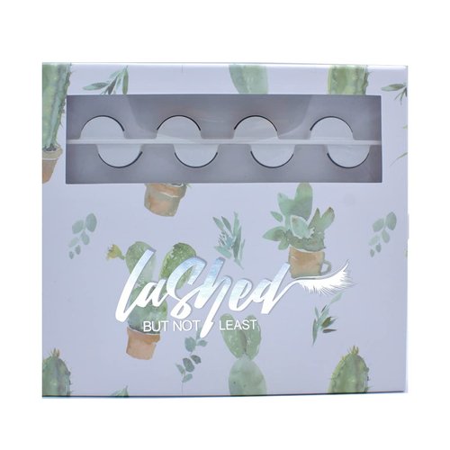 Gray La Vie Eyelash Case Travel Organizer | Magnetic Eyelash Storage Case I Lash Case | Eyelash Holder I Makeup Organizer | Makeup Storage | False Eyelash Organizer | Lash Holder (Succulents)