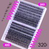 DIY Lash Extension Kit 320 Pcs Lash Clusters Kit Individual Lashes Natural 10-16mm C/D Curl with Bond Seal Tweezers Lash Glue Remover False Eyelashes for Beginner Eyelash Extensions at Home (30D+40D)