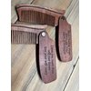 Personalized Beard Comb, Wooden Comb, Customized Fold up Beard Comb, Hair Comb