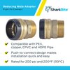 SharkBite 1-1/4 Inch MNPT Adapter, Push to Connect Brass Plumbing Fitting, PEX Pipe, Copper, CPVC, PE-RT, HDPE, UXL113532M