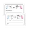 50 Gender Reveal Vote Cards, Gender Reveal Baby Shower Voting Cards for Boy or Girl, Gender Reveal Party Games, 3.5 X 2 Inches.