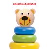 TOOKYLAND Wooden Bear Wobble Stacker - 7pcs Stacking Tower Toy, Ages 12m+