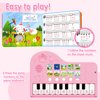 Toys for 3 Year Old Girl Gifts: Piano Book for Toddlers Kids Ages 3-5 3-4 4-5 3-6 5-8 - Educational Musical Piano Toy Ideal 3 4 5 6 7 8 Year Old Boys Girls Birthday Gift Present