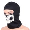 Aikuer Black Balaclava Ghosts Skull Full Face Mask, Windproof Ski Mask Motorcycle Face Masks Tactical Balaclava Hood for Men Women Youth Halloween Cosplay Outdoor Sport Cycling Hiking