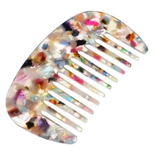 VOCOSTE Mini Hair Comb Wide Tooth, Anti-Static Pocket Size Comb for Thick, Curly Hair, Hair Care, Detangling Comb, for Wet and Dry, Multicolor