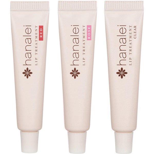 Cruelty-Free and Paraben-Free Lip Treatment to Soothe Dry Lips by Hanalei – Made with Kukui Oil, Shea Butter, Grapeseed Oil – Made in USA – Multi-colored Travel-Size 3 Pack (5ml/5g/0.17oz x 3 tubes)