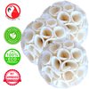 Bonka Bird Toys 1215 Pk3 Natural Sola Crepe Ball Chew Shred Foraging Parrot Cockatiel Conure Quaker Caique Rabbits Guinea Chinchilla Bunny
